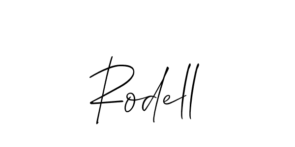 It looks lik you need a new signature style for name Rodell. Design unique handwritten (Allison_Script) signature with our free signature maker in just a few clicks. Rodell signature style 2 images and pictures png