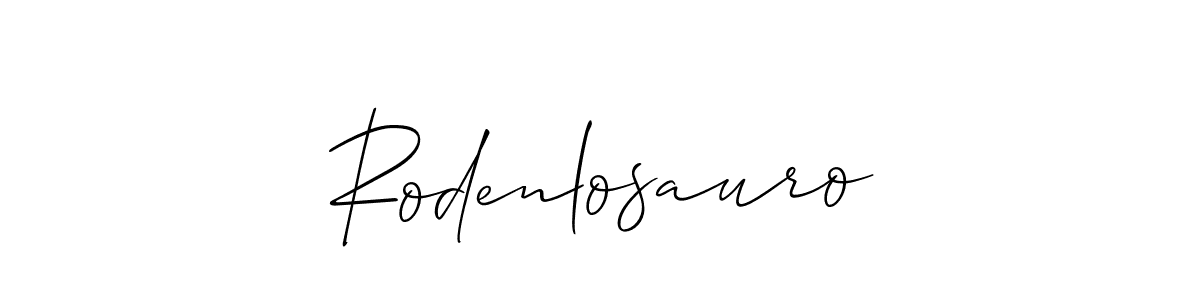 Rodenlosauro stylish signature style. Best Handwritten Sign (Allison_Script) for my name. Handwritten Signature Collection Ideas for my name Rodenlosauro. Rodenlosauro signature style 2 images and pictures png