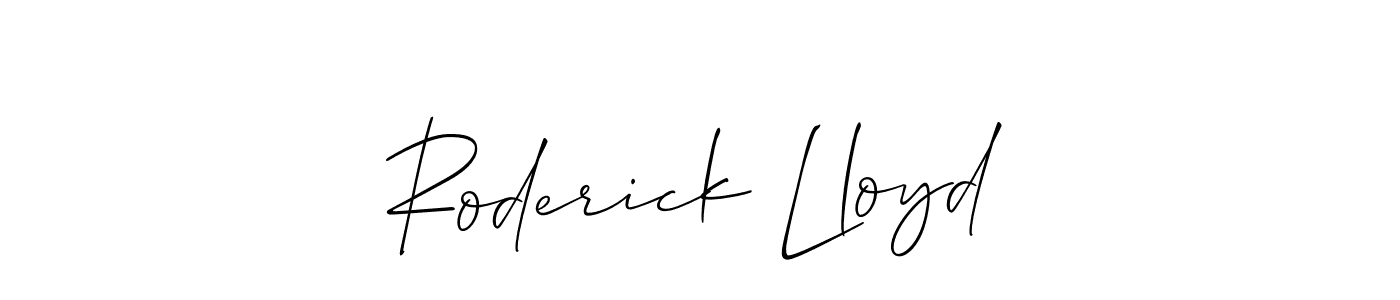 if you are searching for the best signature style for your name Roderick Lloyd. so please give up your signature search. here we have designed multiple signature styles  using Allison_Script. Roderick Lloyd signature style 2 images and pictures png