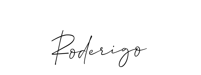Design your own signature with our free online signature maker. With this signature software, you can create a handwritten (Allison_Script) signature for name Roderigo. Roderigo signature style 2 images and pictures png
