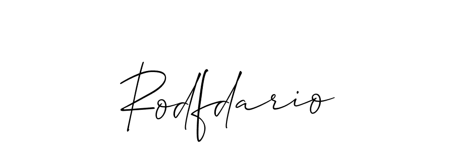 How to make Rodfdario signature? Allison_Script is a professional autograph style. Create handwritten signature for Rodfdario name. Rodfdario signature style 2 images and pictures png