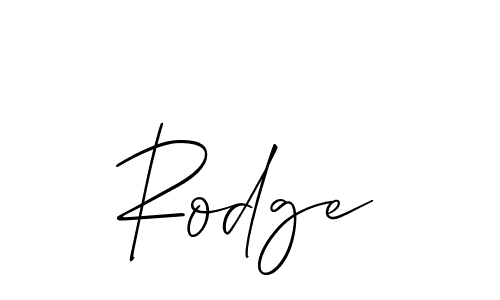 The best way (Allison_Script) to make a short signature is to pick only two or three words in your name. The name Rodge include a total of six letters. For converting this name. Rodge signature style 2 images and pictures png
