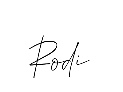 The best way (Allison_Script) to make a short signature is to pick only two or three words in your name. The name Rodi include a total of six letters. For converting this name. Rodi signature style 2 images and pictures png