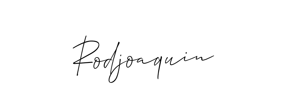Create a beautiful signature design for name Rodjoaquin. With this signature (Allison_Script) fonts, you can make a handwritten signature for free. Rodjoaquin signature style 2 images and pictures png