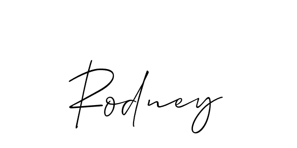 Rodney stylish signature style. Best Handwritten Sign (Allison_Script) for my name. Handwritten Signature Collection Ideas for my name Rodney. Rodney signature style 2 images and pictures png