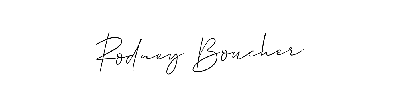 Also You can easily find your signature by using the search form. We will create Rodney Boucher name handwritten signature images for you free of cost using Allison_Script sign style. Rodney Boucher signature style 2 images and pictures png