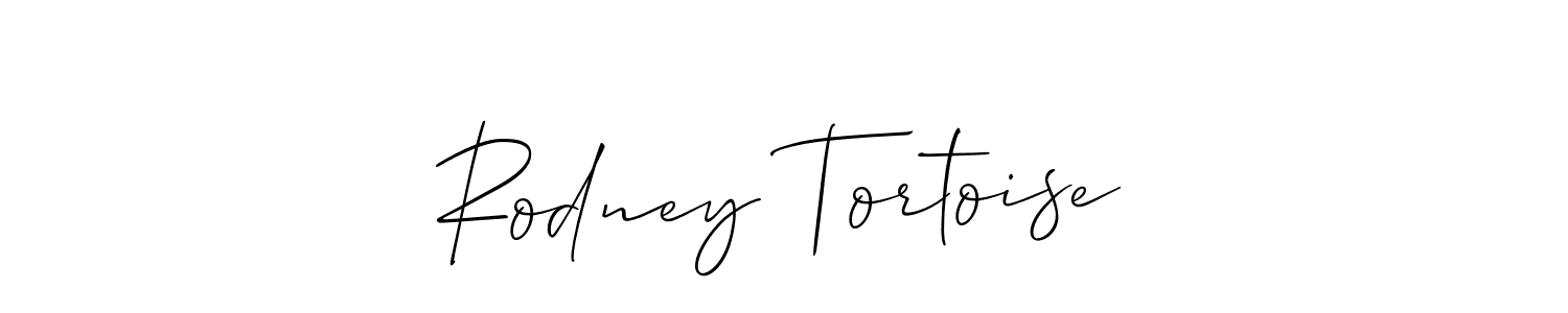 It looks lik you need a new signature style for name Rodney Tortoise. Design unique handwritten (Allison_Script) signature with our free signature maker in just a few clicks. Rodney Tortoise signature style 2 images and pictures png