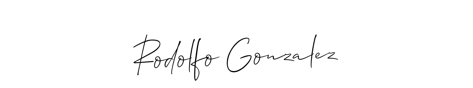 You should practise on your own different ways (Allison_Script) to write your name (Rodolfo Gonzalez) in signature. don't let someone else do it for you. Rodolfo Gonzalez signature style 2 images and pictures png