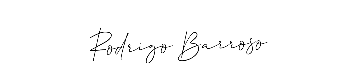 Make a beautiful signature design for name Rodrigo Barroso. With this signature (Allison_Script) style, you can create a handwritten signature for free. Rodrigo Barroso signature style 2 images and pictures png