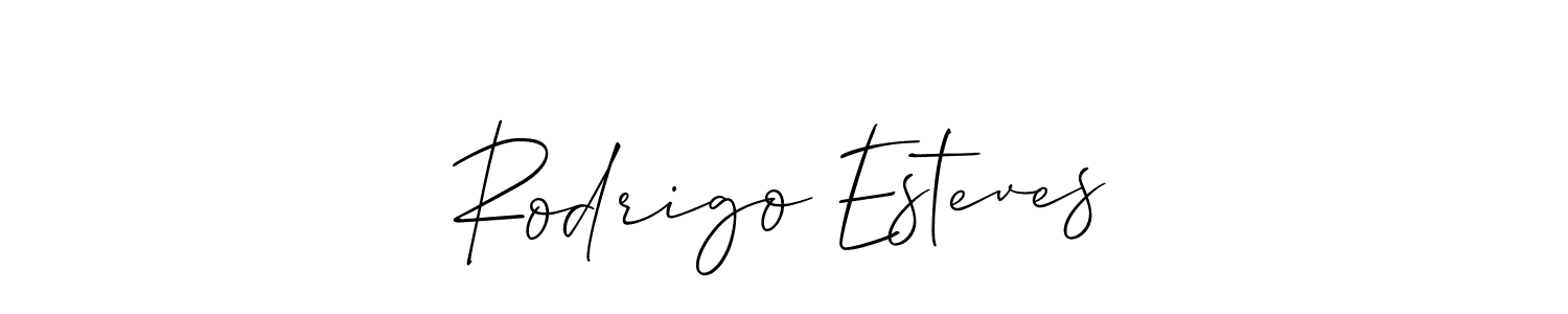 Also You can easily find your signature by using the search form. We will create Rodrigo Esteves name handwritten signature images for you free of cost using Allison_Script sign style. Rodrigo Esteves signature style 2 images and pictures png