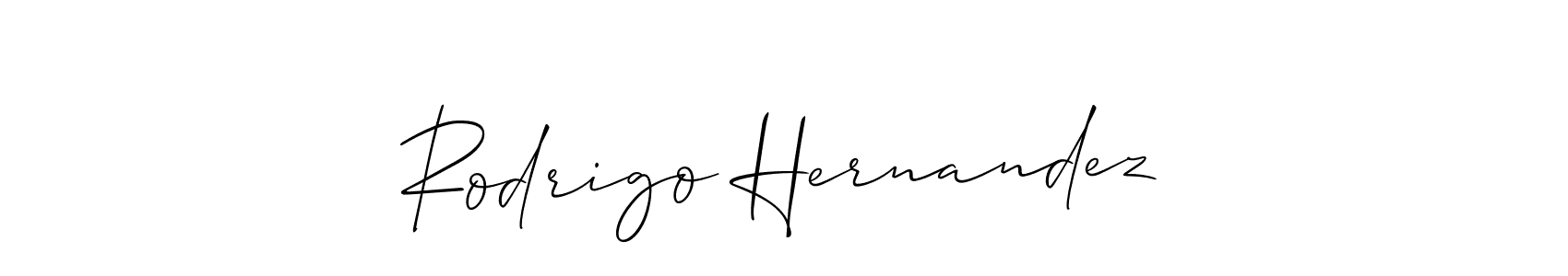 if you are searching for the best signature style for your name Rodrigo Hernandez. so please give up your signature search. here we have designed multiple signature styles  using Allison_Script. Rodrigo Hernandez signature style 2 images and pictures png