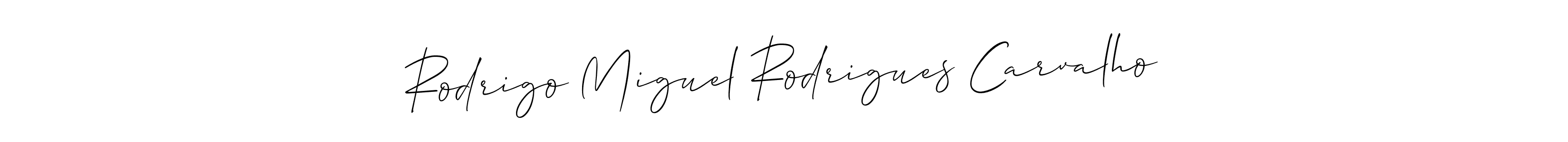 if you are searching for the best signature style for your name Rodrigo Miguel Rodrigues Carvalho. so please give up your signature search. here we have designed multiple signature styles  using Allison_Script. Rodrigo Miguel Rodrigues Carvalho signature style 2 images and pictures png