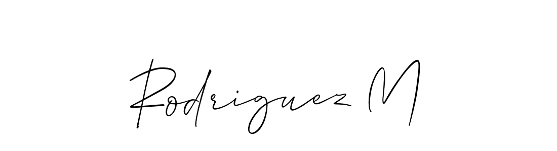 Create a beautiful signature design for name Rodriguez M. With this signature (Allison_Script) fonts, you can make a handwritten signature for free. Rodriguez M signature style 2 images and pictures png