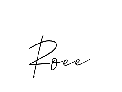 How to make Roee signature? Allison_Script is a professional autograph style. Create handwritten signature for Roee name. Roee signature style 2 images and pictures png