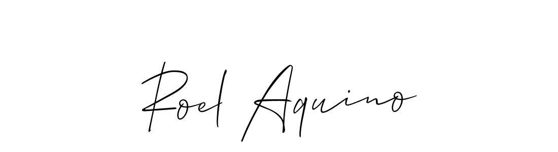 You should practise on your own different ways (Allison_Script) to write your name (Roel Aquino) in signature. don't let someone else do it for you. Roel Aquino signature style 2 images and pictures png