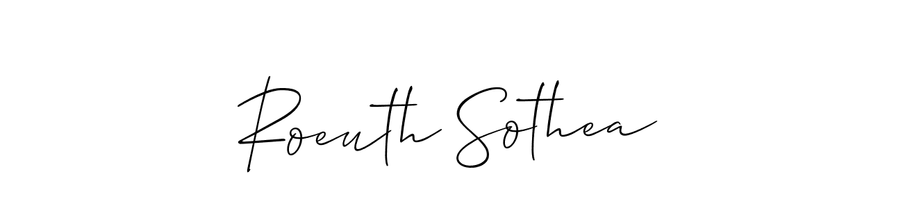 Similarly Allison_Script is the best handwritten signature design. Signature creator online .You can use it as an online autograph creator for name Roeuth Sothea. Roeuth Sothea signature style 2 images and pictures png