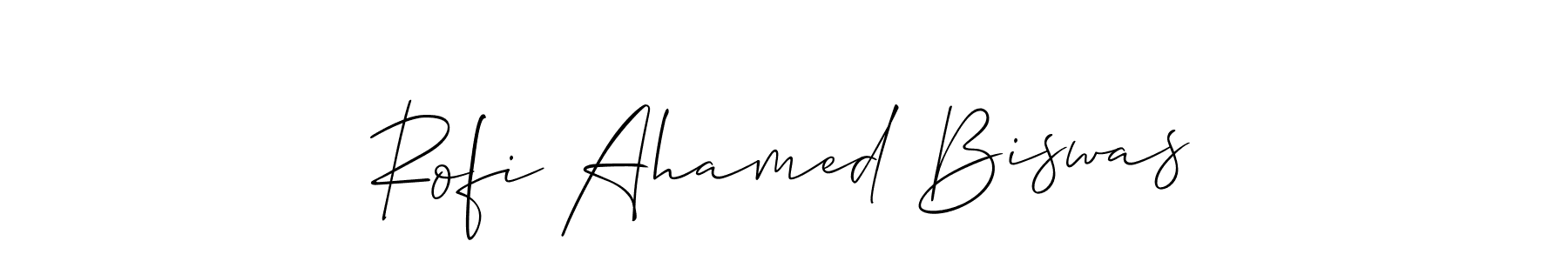 Also we have Rofi Ahamed Biswas name is the best signature style. Create professional handwritten signature collection using Allison_Script autograph style. Rofi Ahamed Biswas signature style 2 images and pictures png