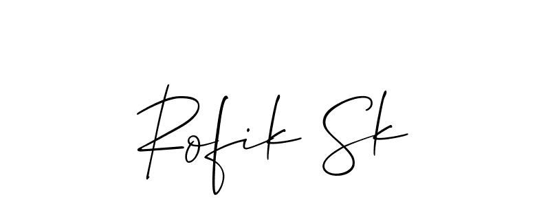 Best and Professional Signature Style for Rofik Sk. Allison_Script Best Signature Style Collection. Rofik Sk signature style 2 images and pictures png