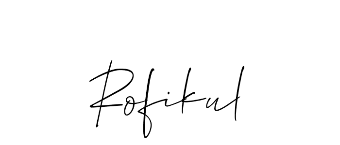 Make a beautiful signature design for name Rofikul. Use this online signature maker to create a handwritten signature for free. Rofikul signature style 2 images and pictures png