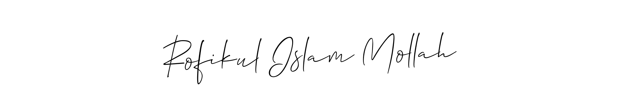 Also we have Rofikul Islam Mollah name is the best signature style. Create professional handwritten signature collection using Allison_Script autograph style. Rofikul Islam Mollah signature style 2 images and pictures png