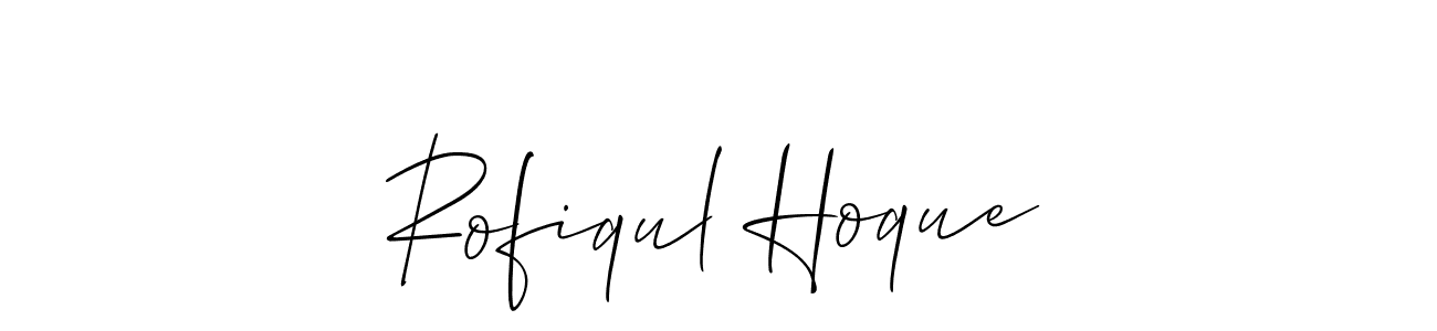 The best way (Allison_Script) to make a short signature is to pick only two or three words in your name. The name Rofiqul Hoque include a total of six letters. For converting this name. Rofiqul Hoque signature style 2 images and pictures png