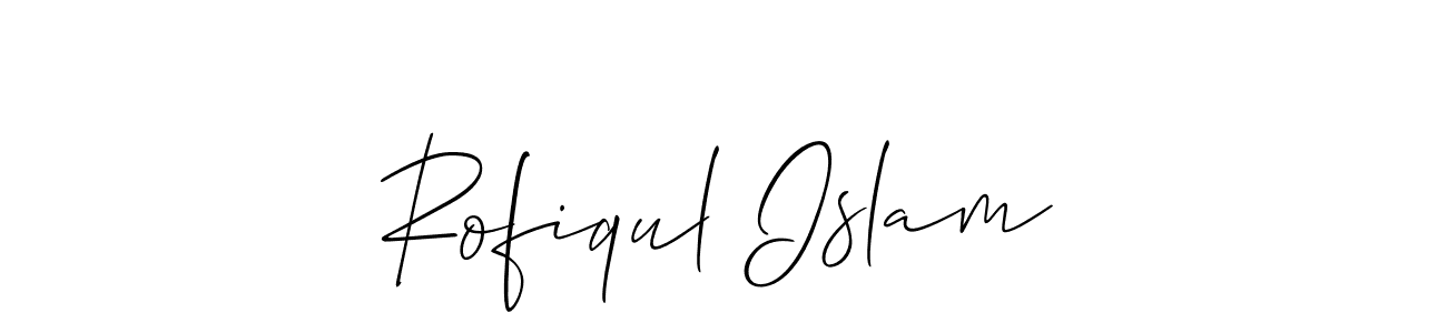 Design your own signature with our free online signature maker. With this signature software, you can create a handwritten (Allison_Script) signature for name Rofiqul Islam. Rofiqul Islam signature style 2 images and pictures png