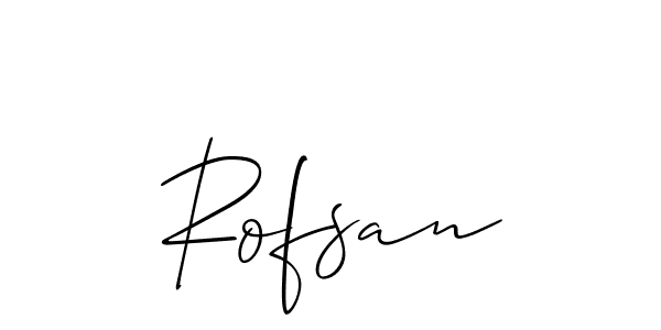 Also we have Rofsan name is the best signature style. Create professional handwritten signature collection using Allison_Script autograph style. Rofsan signature style 2 images and pictures png