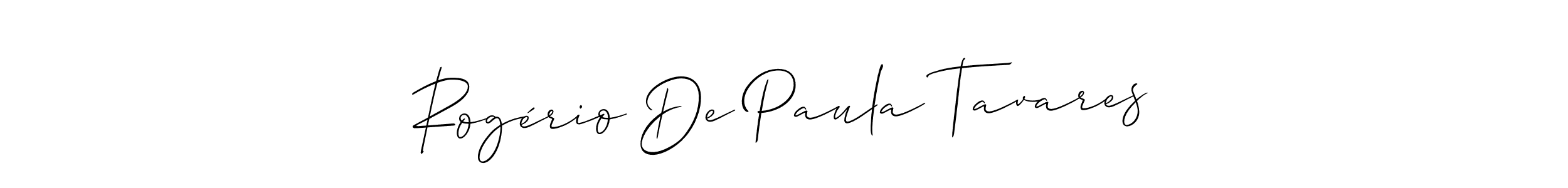 Create a beautiful signature design for name Rogério De Paula Tavares. With this signature (Allison_Script) fonts, you can make a handwritten signature for free. Rogério De Paula Tavares signature style 2 images and pictures png