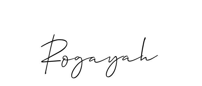 Once you've used our free online signature maker to create your best signature Allison_Script style, it's time to enjoy all of the benefits that Rogayah name signing documents. Rogayah signature style 2 images and pictures png