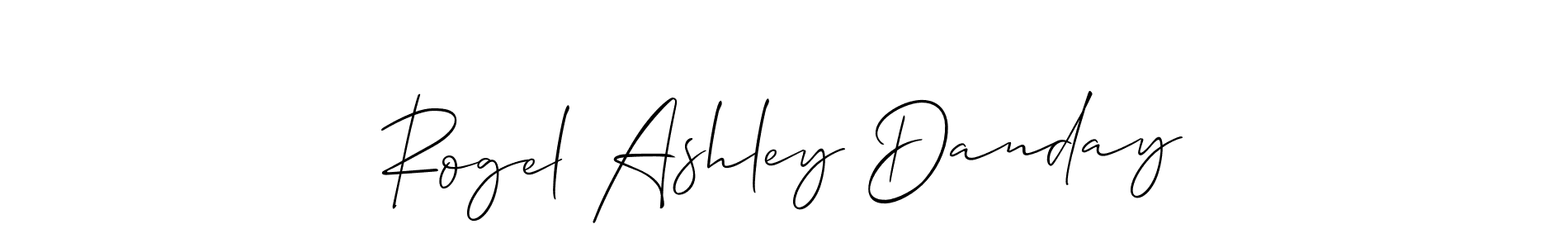 Design your own signature with our free online signature maker. With this signature software, you can create a handwritten (Allison_Script) signature for name Rogel Ashley Danday. Rogel Ashley Danday signature style 2 images and pictures png