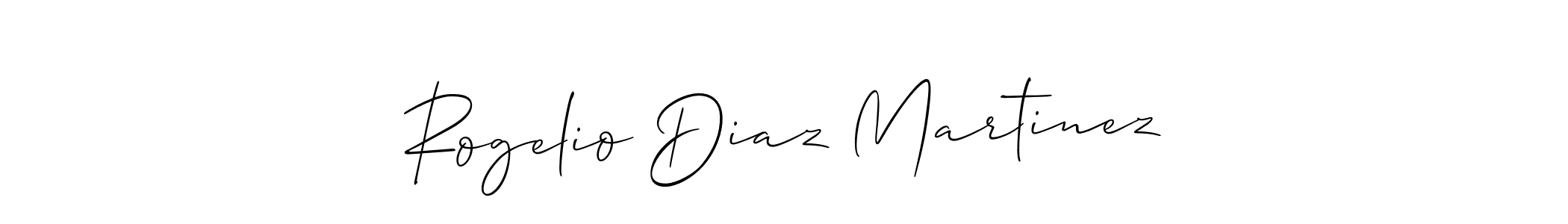 Use a signature maker to create a handwritten signature online. With this signature software, you can design (Allison_Script) your own signature for name Rogelio Diaz Martinez. Rogelio Diaz Martinez signature style 2 images and pictures png