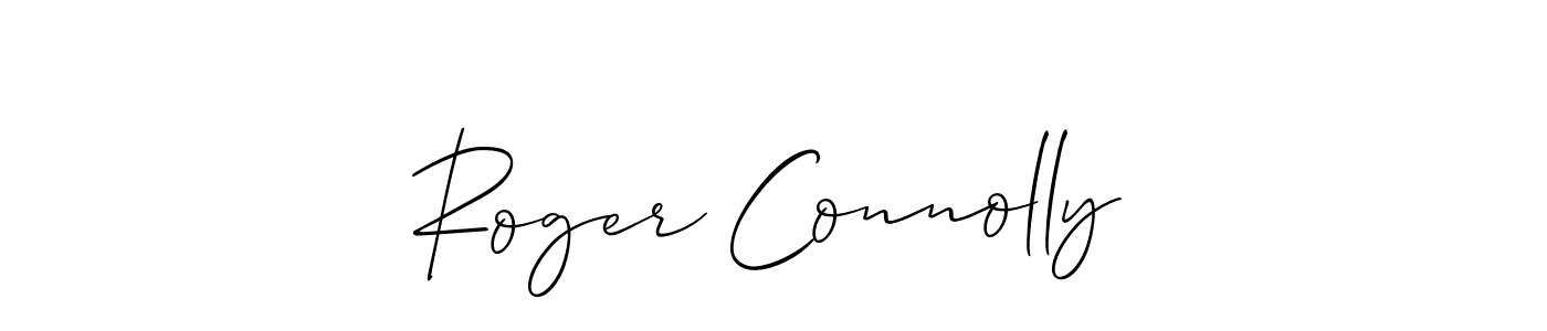 Design your own signature with our free online signature maker. With this signature software, you can create a handwritten (Allison_Script) signature for name Roger Connolly. Roger Connolly signature style 2 images and pictures png