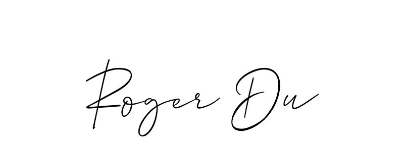 Create a beautiful signature design for name Roger Du. With this signature (Allison_Script) fonts, you can make a handwritten signature for free. Roger Du signature style 2 images and pictures png