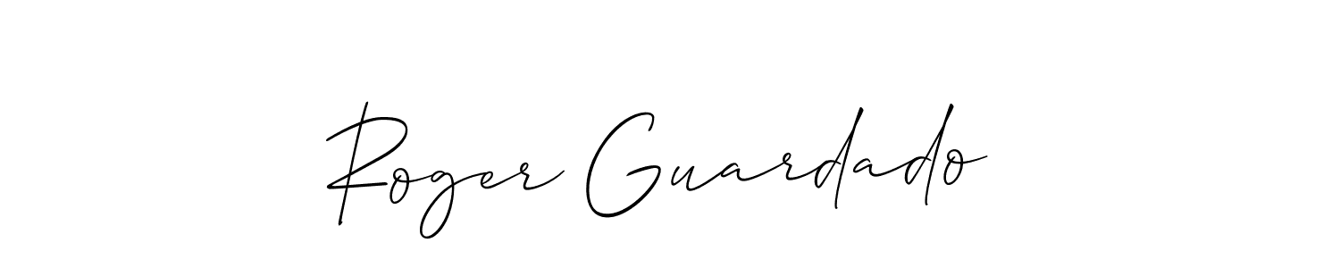 Design your own signature with our free online signature maker. With this signature software, you can create a handwritten (Allison_Script) signature for name Roger Guardado . Roger Guardado  signature style 2 images and pictures png