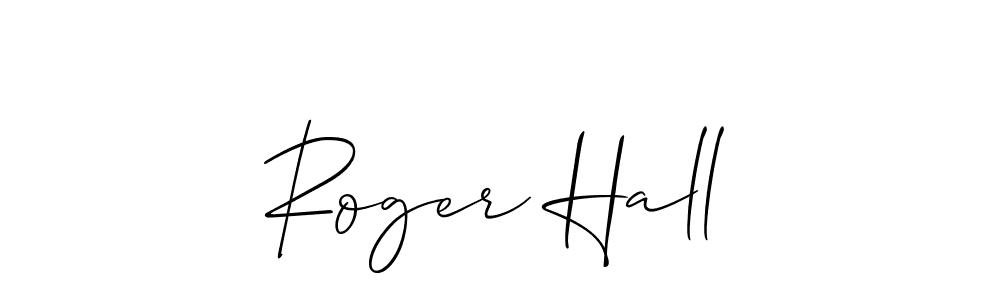 How to make Roger Hall signature? Allison_Script is a professional autograph style. Create handwritten signature for Roger Hall name. Roger Hall signature style 2 images and pictures png