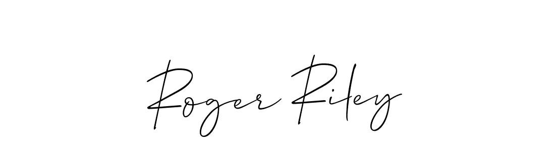 The best way (Allison_Script) to make a short signature is to pick only two or three words in your name. The name Roger Riley include a total of six letters. For converting this name. Roger Riley signature style 2 images and pictures png
