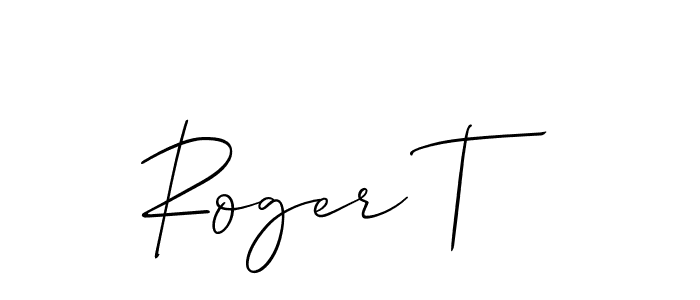 Make a beautiful signature design for name Roger T. Use this online signature maker to create a handwritten signature for free. Roger T signature style 2 images and pictures png