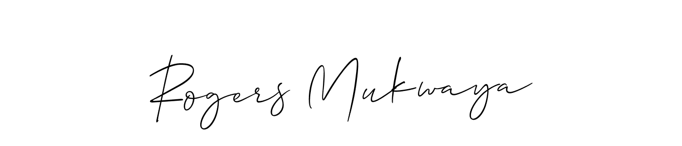 if you are searching for the best signature style for your name Rogers Mukwaya. so please give up your signature search. here we have designed multiple signature styles  using Allison_Script. Rogers Mukwaya signature style 2 images and pictures png