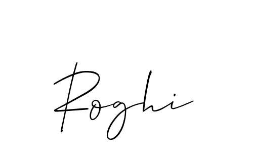 Also we have Roghi name is the best signature style. Create professional handwritten signature collection using Allison_Script autograph style. Roghi signature style 2 images and pictures png