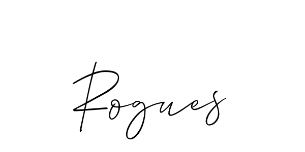 Rogues stylish signature style. Best Handwritten Sign (Allison_Script) for my name. Handwritten Signature Collection Ideas for my name Rogues. Rogues signature style 2 images and pictures png