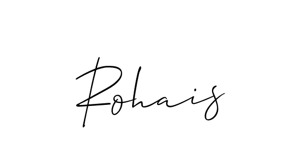 You should practise on your own different ways (Allison_Script) to write your name (Rohais) in signature. don't let someone else do it for you. Rohais signature style 2 images and pictures png