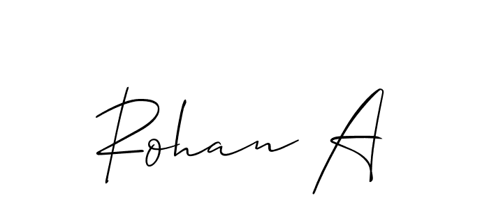 You can use this online signature creator to create a handwritten signature for the name Rohan A. This is the best online autograph maker. Rohan A signature style 2 images and pictures png
