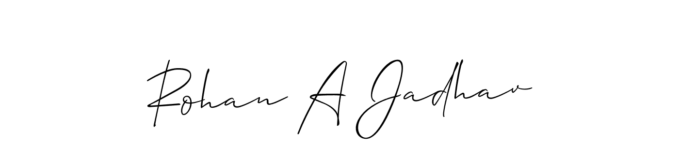 You can use this online signature creator to create a handwritten signature for the name Rohan A Jadhav. This is the best online autograph maker. Rohan A Jadhav signature style 2 images and pictures png