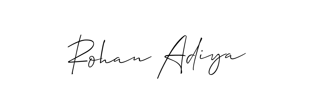 Make a beautiful signature design for name Rohan Adiya. Use this online signature maker to create a handwritten signature for free. Rohan Adiya signature style 2 images and pictures png