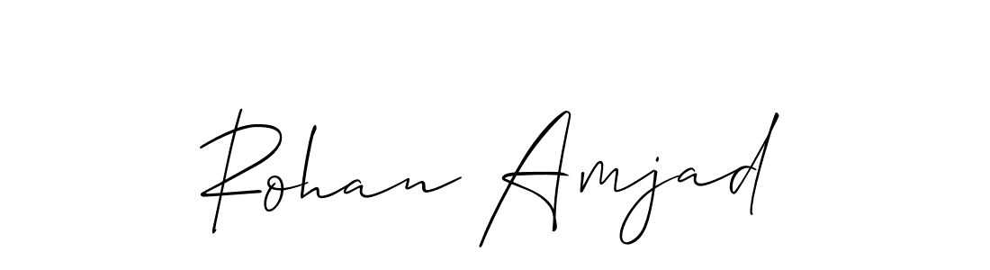 Check out images of Autograph of Rohan Amjad name. Actor Rohan Amjad Signature Style. Allison_Script is a professional sign style online. Rohan Amjad signature style 2 images and pictures png