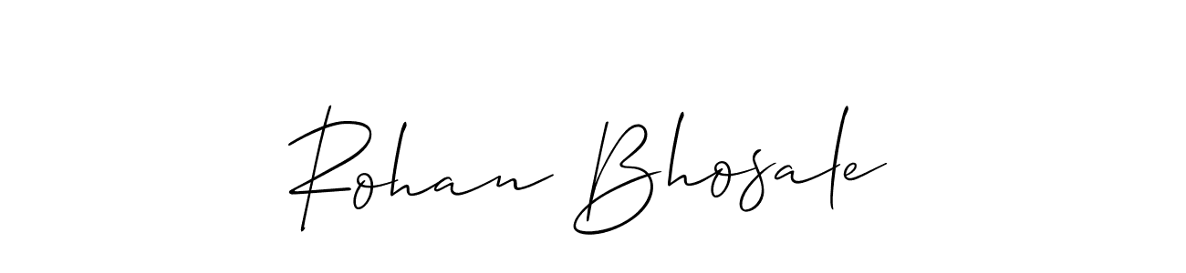 Make a short Rohan Bhosale signature style. Manage your documents anywhere anytime using Allison_Script. Create and add eSignatures, submit forms, share and send files easily. Rohan Bhosale signature style 2 images and pictures png