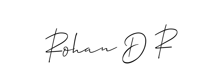 Rohan D R stylish signature style. Best Handwritten Sign (Allison_Script) for my name. Handwritten Signature Collection Ideas for my name Rohan D R. Rohan D R signature style 2 images and pictures png