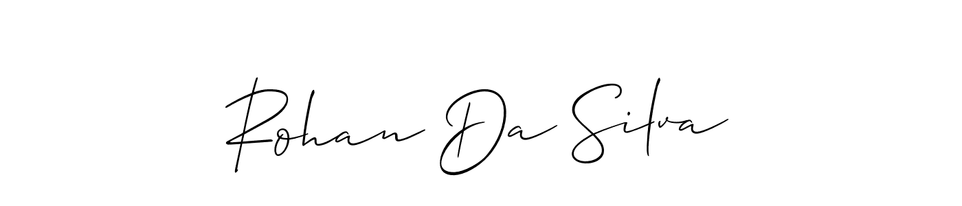 Rohan Da Silva stylish signature style. Best Handwritten Sign (Allison_Script) for my name. Handwritten Signature Collection Ideas for my name Rohan Da Silva. Rohan Da Silva signature style 2 images and pictures png