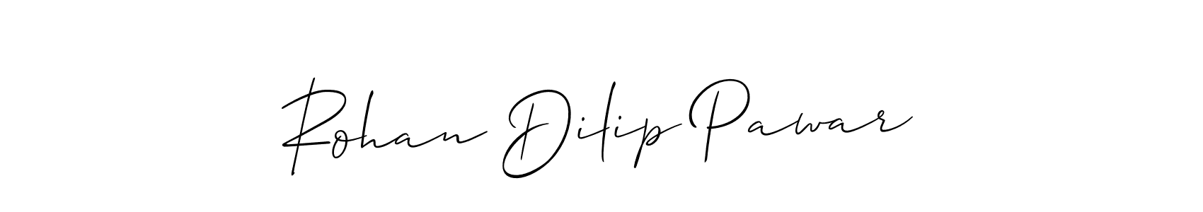 Design your own signature with our free online signature maker. With this signature software, you can create a handwritten (Allison_Script) signature for name Rohan Dilip Pawar. Rohan Dilip Pawar signature style 2 images and pictures png