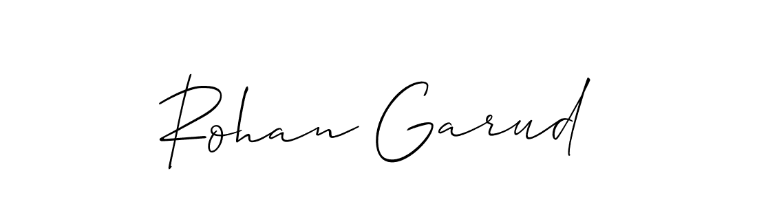 Similarly Allison_Script is the best handwritten signature design. Signature creator online .You can use it as an online autograph creator for name Rohan Garud. Rohan Garud signature style 2 images and pictures png